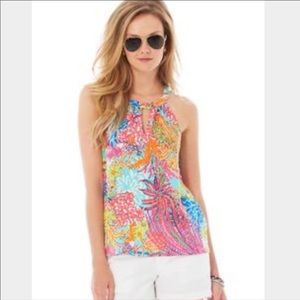 Lilly Pulitzer Rogan tank Fishing for Compliments